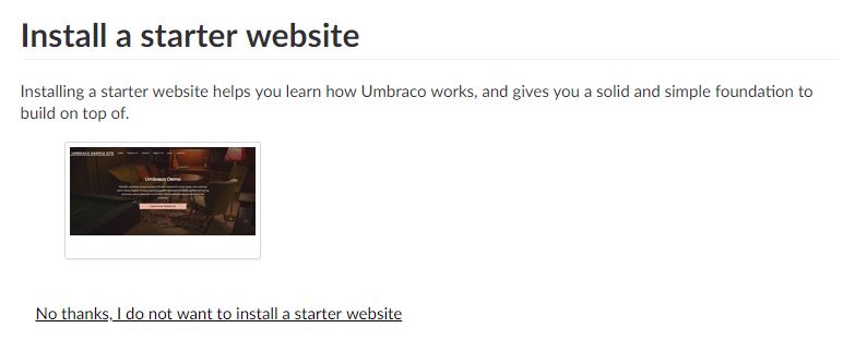 Umbraco Starter Kit